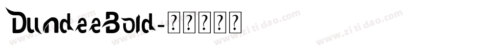 DundeeBold字体转换