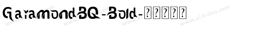 GaramondBQ-Bold字体转换