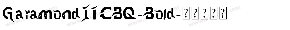 GaramondITCBQ-Bold字体转换
