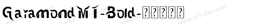 GaramondMT-Bold字体转换