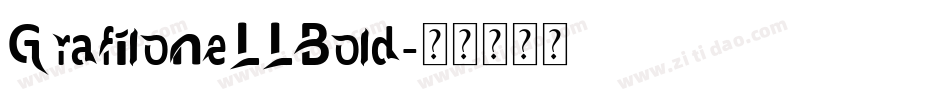 GrafiloneLLBold字体转换