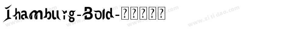 Ihamburg-Bold字体转换