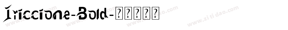 Iriccione-Bold字体转换