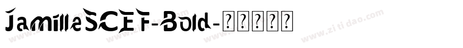 JamilleSCEF-Bold字体转换