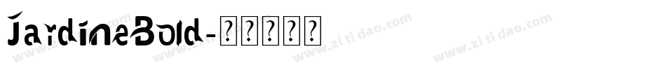 JardineBold字体转换