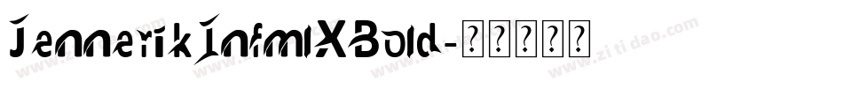 JennerikInfmlXBold字体转换