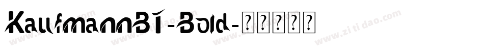 KaufmannBT-Bold字体转换