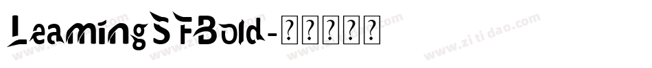 LeamingSFBold字体转换