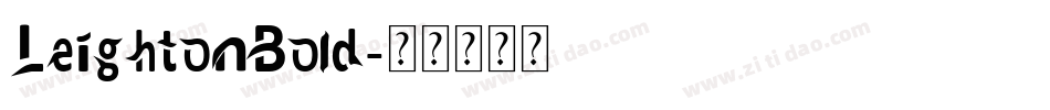 LeightonBold字体转换