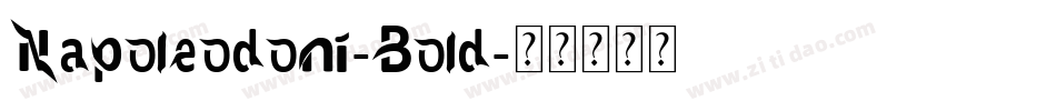 Napoleodoni-Bold字体转换