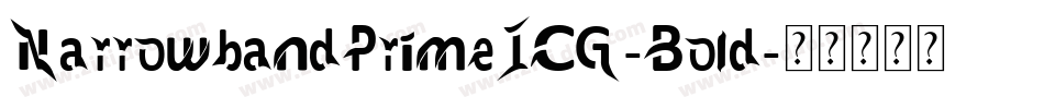 NarrowbandPrimeICG-Bold字体转换