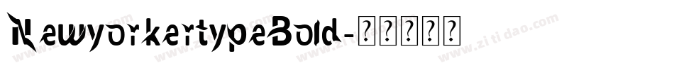 NewyorkertypeBold字体转换