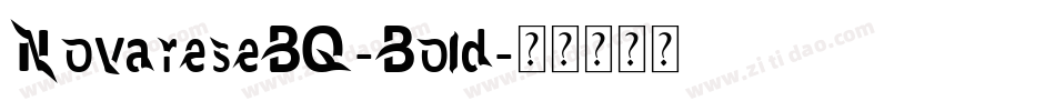 NovareseBQ-Bold字体转换