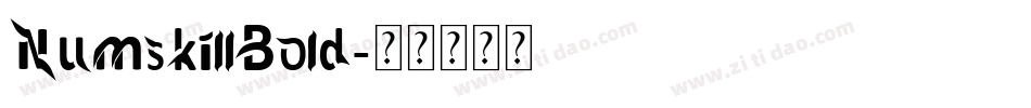 NumskillBold字体转换
