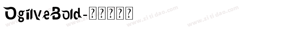 OgilveBold字体转换