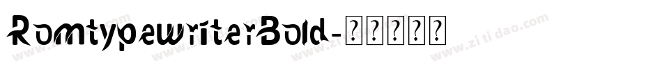 RomtypewriterBold字体转换