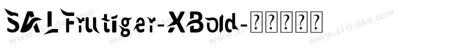 SALFrutiger-XBold字体转换