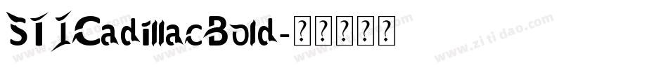 STICadillacBold字体转换