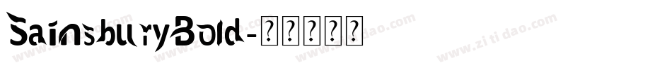 SainsburyBold字体转换