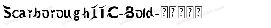 ScarboroughITC-Bold字体转换