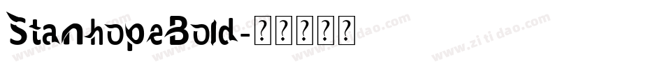 StanhopeBold字体转换
