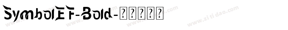 SymbolEF-Bold字体转换