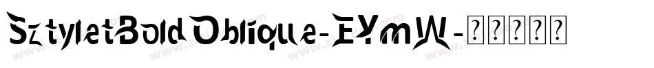 SztyletBoldOblique-EYmW字体转换