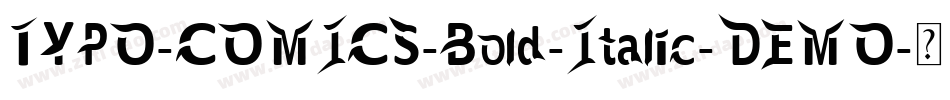 TYPO-COMICS-Bold-Italic-DEMO字体转换