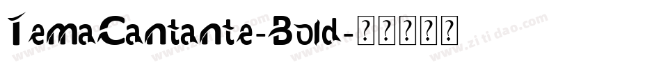 TemaCantante-Bold字体转换