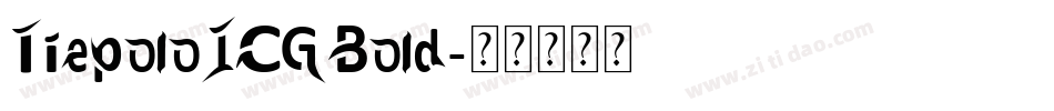TiepoloICGBold字体转换