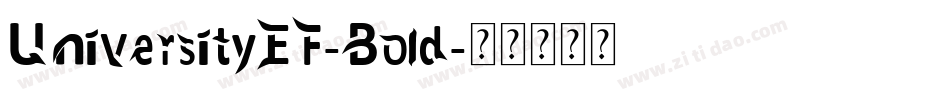 UniversityEF-Bold字体转换