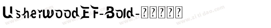 UsherwoodEF-Bold字体转换