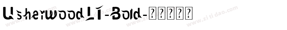 UsherwoodLT-Bold字体转换