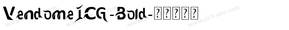VendomeICG-Bold字体转换