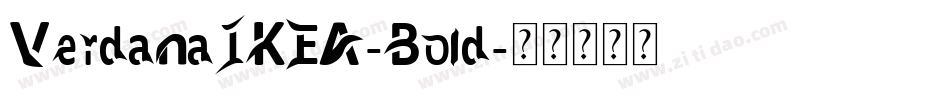 VerdanaIKEA-Bold字体转换