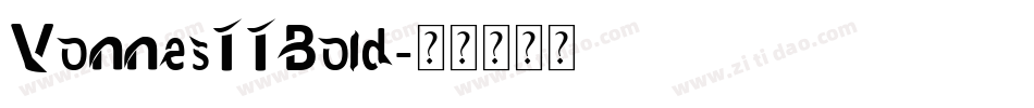 VonnesTTBold字体转换
