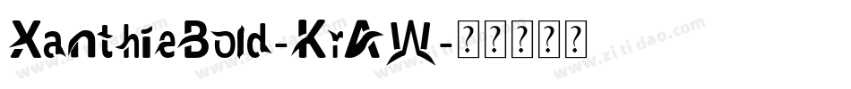 XanthieBold-KrAW字体转换