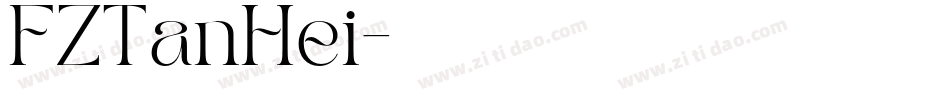 FZTanHei字体转换