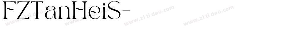 FZTanHeiS字体转换