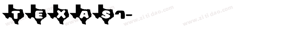 TEXAS7字体转换