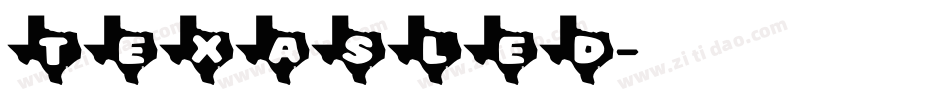 TEXASLED字体转换
