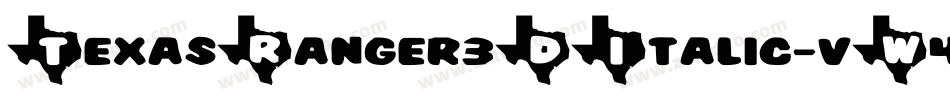TexasRanger3DItalic-vW4D字体转换