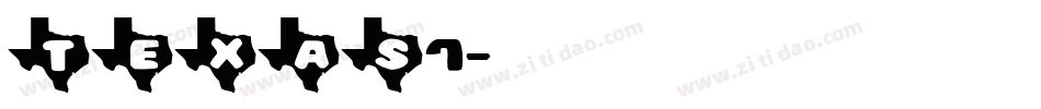 TEXAS7字体转换