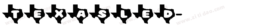 TEXASLED字体转换