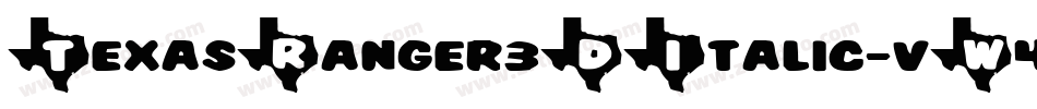 TexasRanger3DItalic-vW4D字体转换