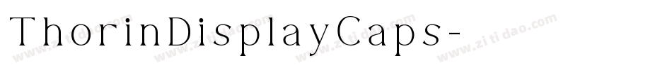 ThorinDisplayCaps字体转换