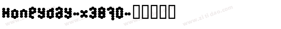 Honeyday-x3870字体转换