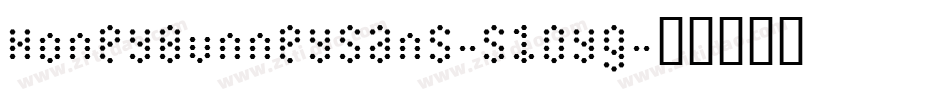 HoneyBunneySans-51OyG字体转换