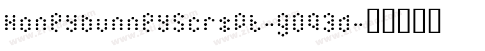 HoneybunneyScript-GOq3D字体转换