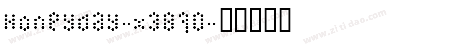 Honeyday-x3870字体转换